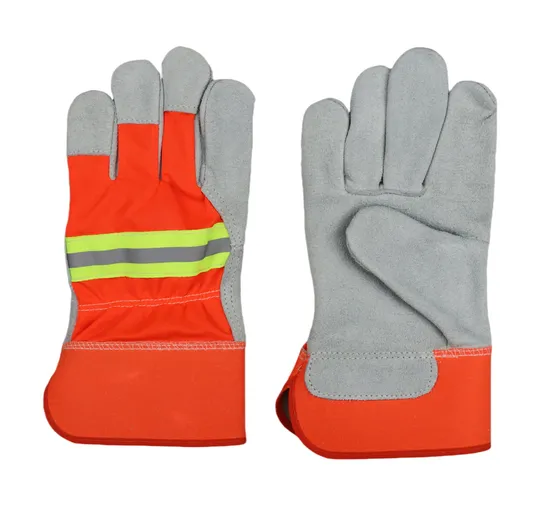 Cow Split Leather Double Palm CE Certified Work Glove-3060.05