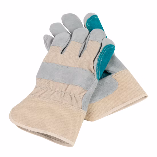 Cow Split Leather Double Palm CE Certified Work Glove-3060.05