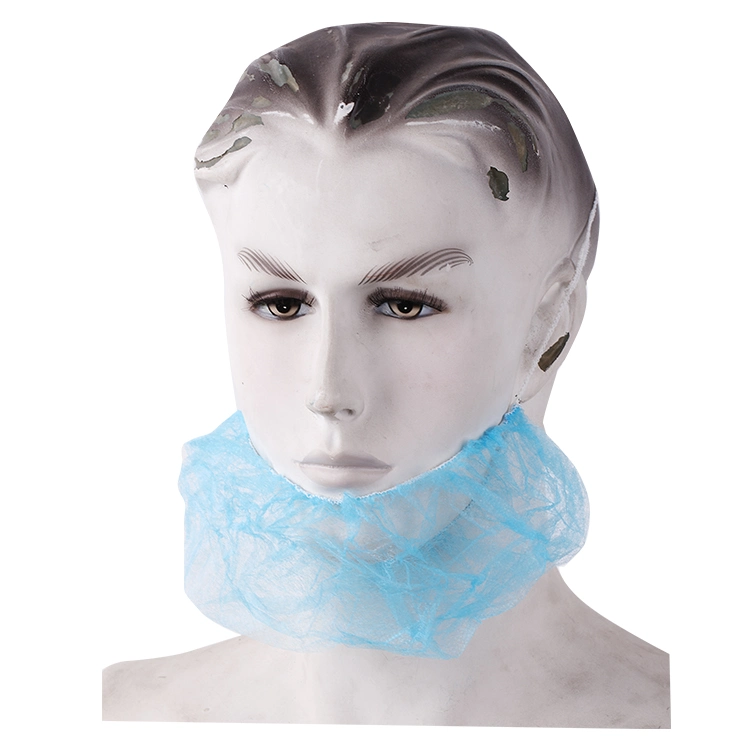 Disposable Industrial Grade White Beard Covers Facial Hair Beard Covers with Loop