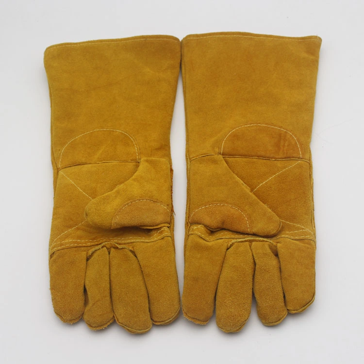 Full Cow Leather Working Safety Labor Protect Industrial Gloves